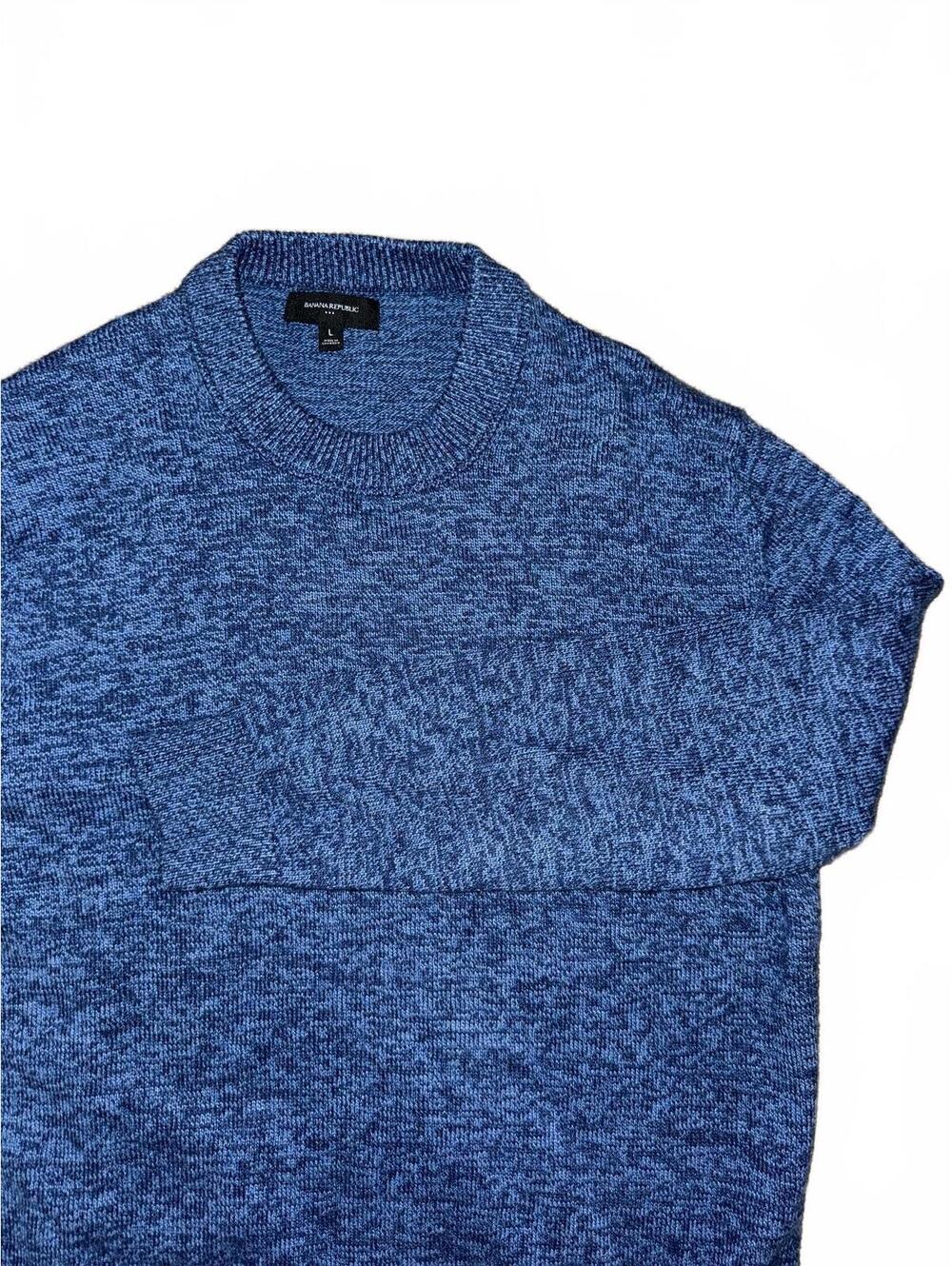 Men’s Banana Republic blue heavyweight sweater Size L #knitwear #menswear